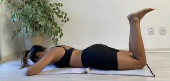 Decúbito ventral joelhos fletidos a 90°